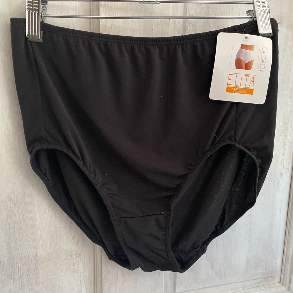 Elita Black High-Waist Briefs